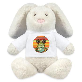 Casual frog sunglasses design - MiniFeet® RecycelHase® Bunny Cream - white - Front