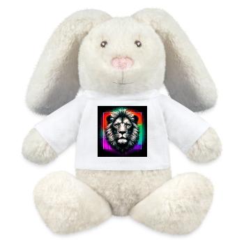 lion - MiniFeet® RecycelHase® Bunny Cream - white - Front