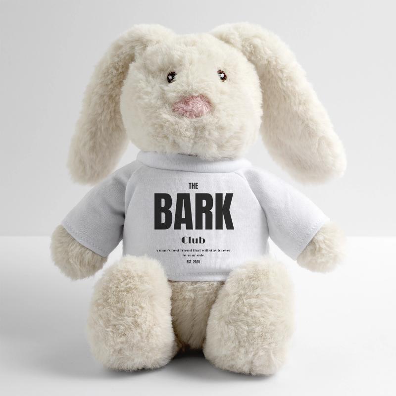 conception de typographie de bébé à fourrure de chien Lapin en peluche recyclé MiniFeet® Crème