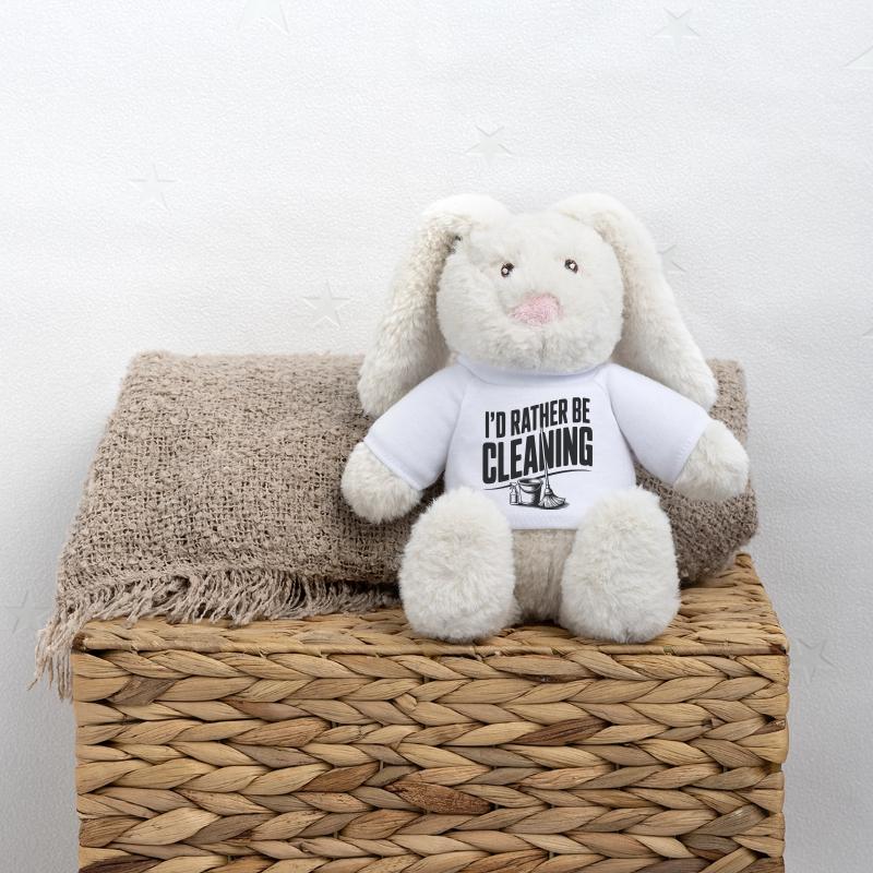 I'd Rather Be Cleaning MiniFeet® RecycelHase® Bunny Cream