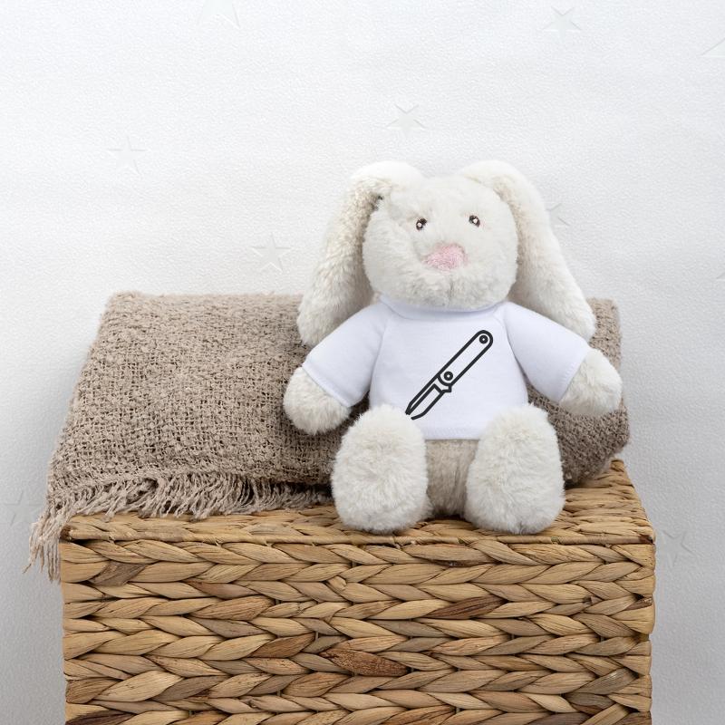 Knife MiniFeet® RecycelHase® Bunny Cream