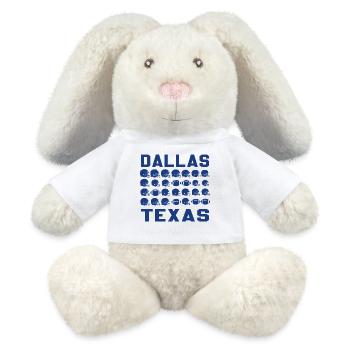 Modèle des casques de football de Dallas Texas - Lapin en peluche recyclé MiniFeet® Crème - blanc - Devant