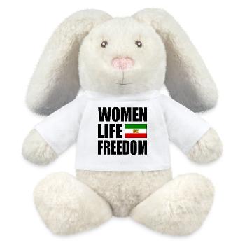 Women life freedom - Lapin en peluche recyclé MiniFeet® Crème - blanc - Devant
