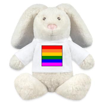 Lgbt - MiniFeet® RecycelHase® Creme - Weiß - Vorne