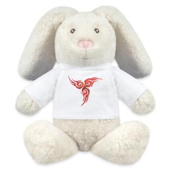 celtic symbol 17 e 13 - MiniFeet® RecycelHase® Bunny Cream - white - Front