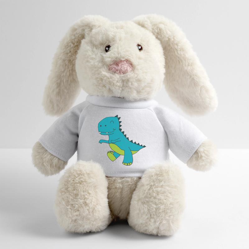 Dino Blue MiniFeet® RecycelHase® Bunny Cream