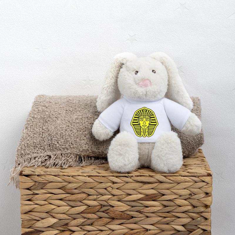 Crâne de pharaon Lapin en peluche recyclé MiniFeet® Crème