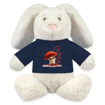 Anti-Valentine Cat: Funny Valentine's Day Gift - MiniFeet® RecycelHase® Bunny Cream - french navy - Front