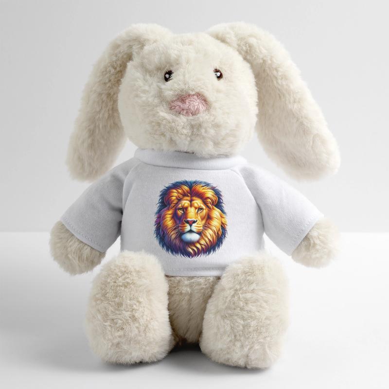Lion Lapin en peluche recyclé MiniFeet® Crème