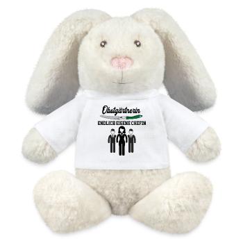 Obstgärtnerin Chefin Selbstständigkeit Gärtnerei - MiniFeet® RecycelHase® Creme - Weiß - Vorne