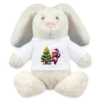 Tanzender Bär - MiniFeet® RecycelHase® Creme - Weiß - Vorne