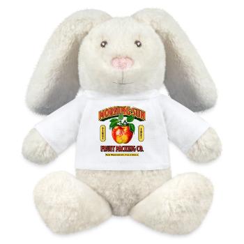 Morning Sun Fruit Label - MiniFeet® RecycelHase® Bunny Cream - white - Front