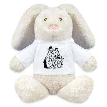 Planchistes - Lapin en peluche recyclé MiniFeet® Crème - blanc - Devant
