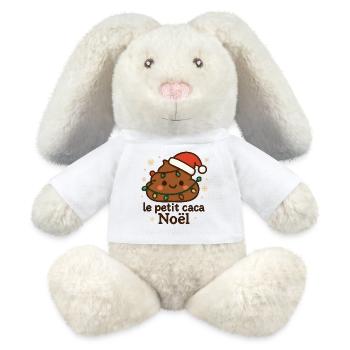 Kleiner angezündeter Weihnachtskakao mit Girlande - MiniFeet® RecycelHase® Creme - Weiß - Vorne
