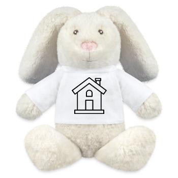 House Outline - MiniFeet® RecycelHase® Bunny Cream - white - Front