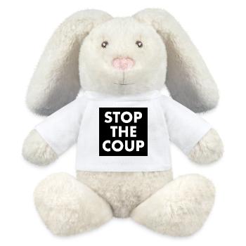stop the coup - MiniFeet® RecycelHase® Bunny Cream - white - Front
