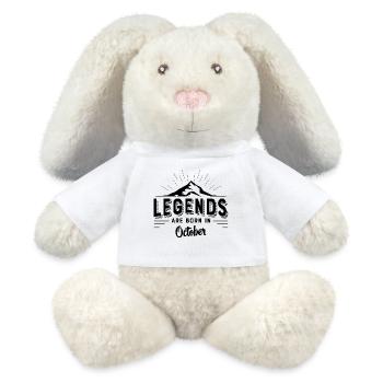 Lustige Geschenke zum Geburtstag im Oktober - MiniFeet® RecycelHase® Creme - Weiß - Vorne