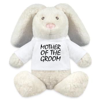 Mother of the groom - Lapin en peluche recyclé MiniFeet® Crème - blanc - Devant