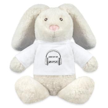 BLOCKOUTTHENOISE! - MiniFeet® RecycelHase® Creme - Weiß - Vorne