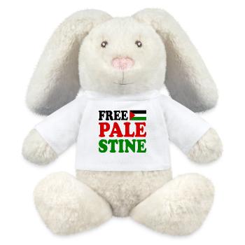 Free palestine - MiniFeet® RecycelHase® Bunny Cream - white - Front
