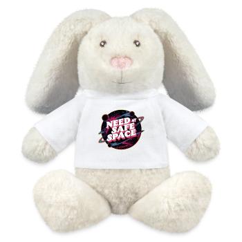 I need my safe space, free space - MiniFeet® RecycelHase® Bunny Cream - white - Front