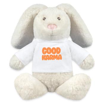 Good Karma Orange - MiniFeet® RecycelHase® Creme - Weiß - Vorne