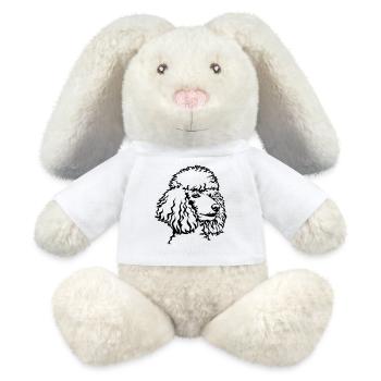 Tête de puiche - Lapin en peluche recyclé MiniFeet® Crème - blanc - Devant