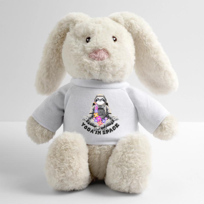 Yoga dans l’espace Lapin en peluche recyclé MiniFeet® Crème