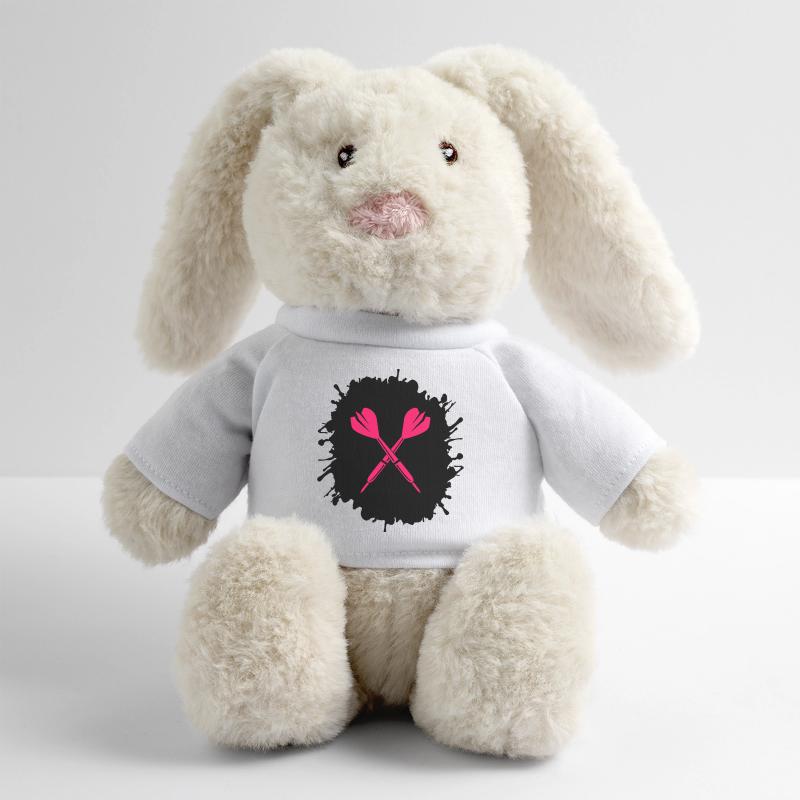 Fléchettes éclaboussées Lapin en peluche recyclé MiniFeet® Crème