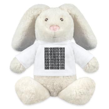 Unique logo - MiniFeet® RecycelHase® Bunny Cream - white - Front