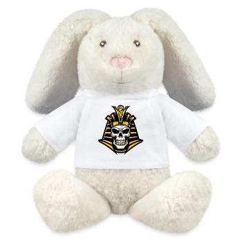 Pharaoh Skull - MiniFeet® RecycelHase® Bunny Cream - white - Front