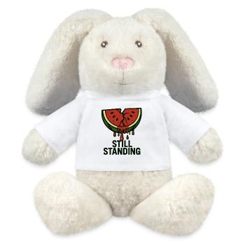 Watermelon - Still Standing - MiniFeet® RecycelHase® Bunny Cream - white - Front