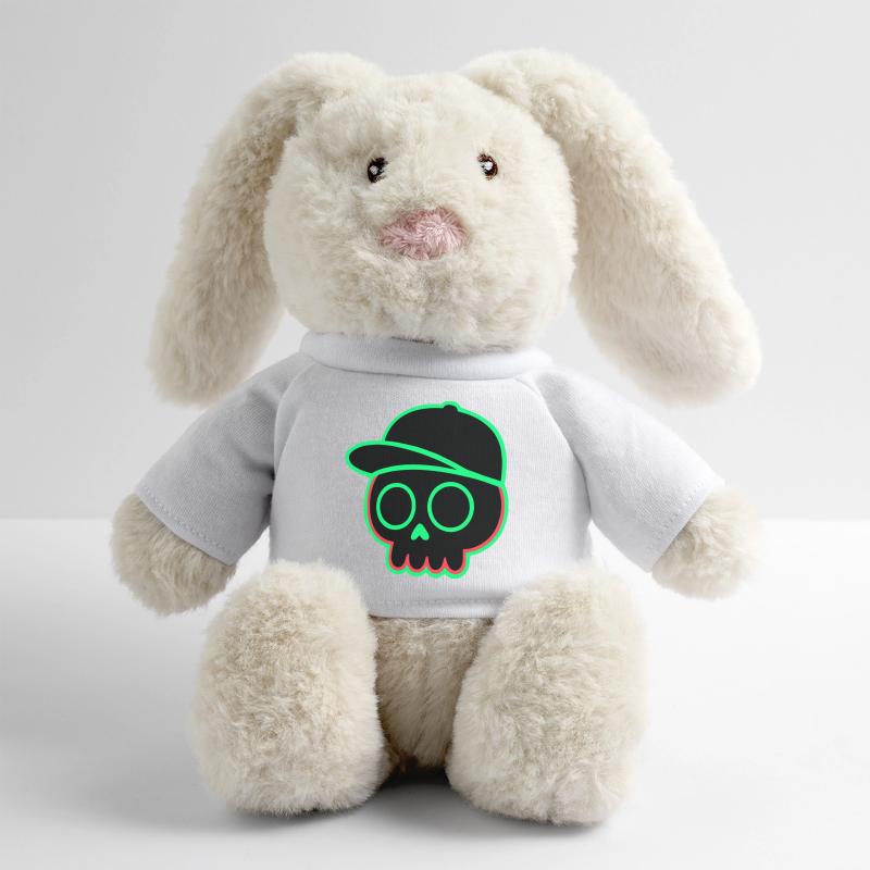 Casquette Néon Lapin en peluche recyclé MiniFeet® Crème