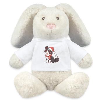 Kawaii-Weihnachtsmaskottchenhund - MiniFeet® RecycelHase® Creme - Weiß - Vorne