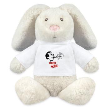 Sturmkopf mit Windspiralen - MiniFeet® RecycelHase® Creme - Weiß - Vorne