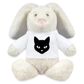 Tête_de_chat - MiniFeet® RecycelHase® Creme - Weiß - Vorne