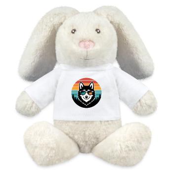 Retro Husky Sun Glasses - MiniFeet® RecycelHase® Bunny Cream - white - Front