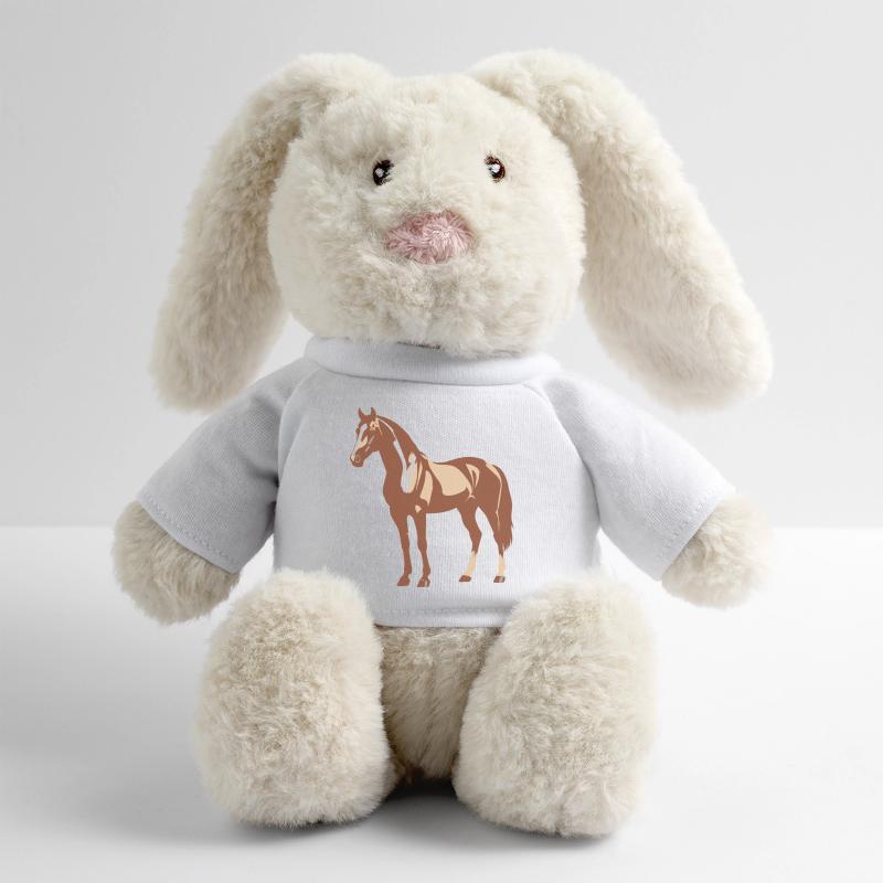 Conception de chevaux Lapin en peluche recyclé MiniFeet® Crème