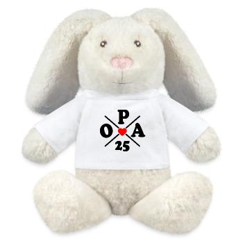 Opa 2025 - MiniFeet® RecycelHase® Creme - Weiß - Vorne