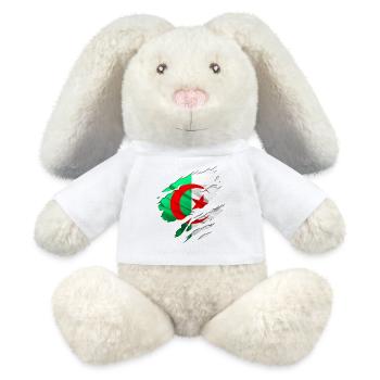 afrique algerie arabe - Lapin en peluche recyclé MiniFeet® Crème - blanc - Devant