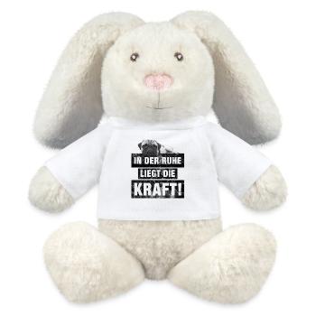 Reste Roquet - Lapin en peluche recyclé MiniFeet® Crème - blanc - Devant