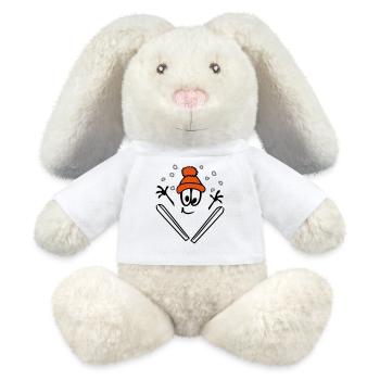 Winter sports ski jumpers - MiniFeet® RecycelHase® Bunny Cream - white - Front
