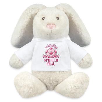 future player's wife - MiniFeet® RecycelHase® Bunny Cream - white - Front
