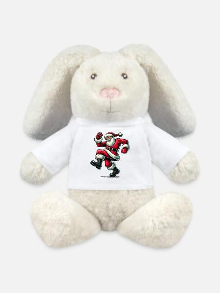 Nikolaus Weihnachtsmann - MiniFeet® RecycelHase® Creme - Weiß