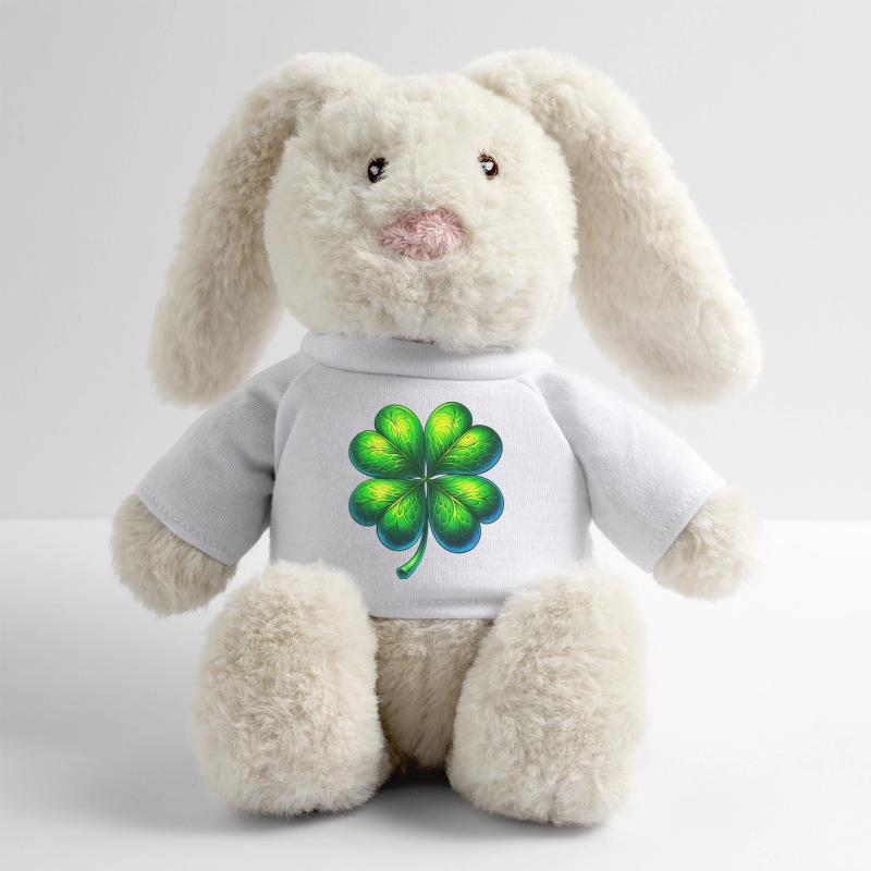 Four-leaf clover MiniFeet® RecycelHase® Bunny Cream