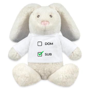 Choix sub - Lapin en peluche recyclé MiniFeet® Crème - blanc - Devant