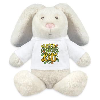 Festive Christmas Light Design - MiniFeet® RecycelHase® Bunny Cream - white - Front