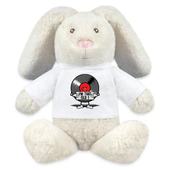 Aussi vieux qu’un record - Lapin en peluche recyclé MiniFeet® Crème - blanc - Devant