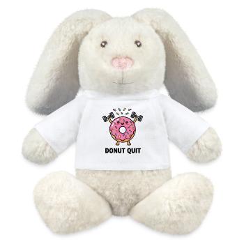 Saupoudrage fort - Lapin en peluche recyclé MiniFeet® Crème - blanc - Devant