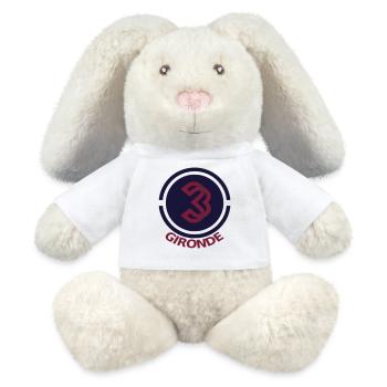 Circular emblem Gironde 33 - MiniFeet® RecycelHase® Bunny Cream - white - Front